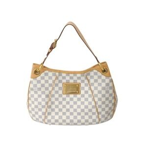 LOUIS VUITTON Galliera Damier Azur White handbag white